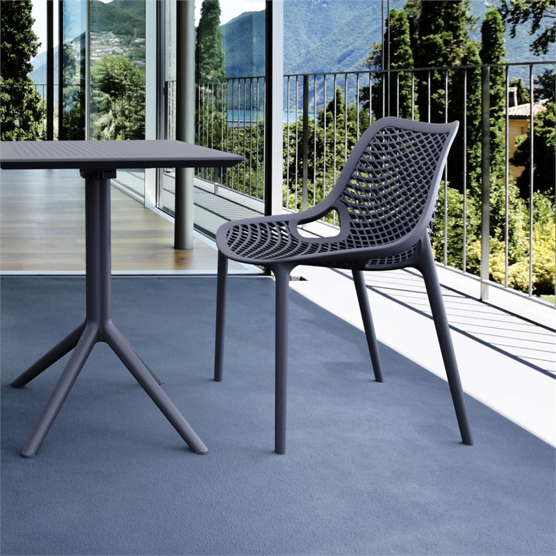 Compamia Air Bistro 3 Piece Set Dark Gray