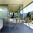Compamia Air Bistro Set 3 Piece in Taupe Finish