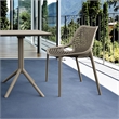 Compamia Air Bistro Set 3 Piece in Taupe Finish