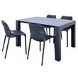 Compamia Air Extension 5 Piece Dining Set Dark Gray