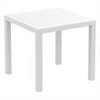 Compamia Air Square Dining Set with 4 Chairs White