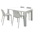 Compamia 5 Piece Air Extension Dining Set in White