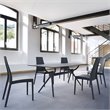 Compamia Miranda Dining Set with 6 Chairs Black