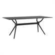 Compamia Miranda Dining Set with 6 Chairs Black