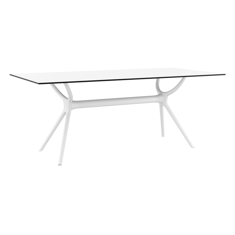 Compamia Miranda Dining Set with 6 Chairs White