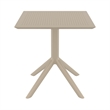 Compamia Lucy Outdoor Bistro Set 3 Piece with 27 inch Table Top Taupe