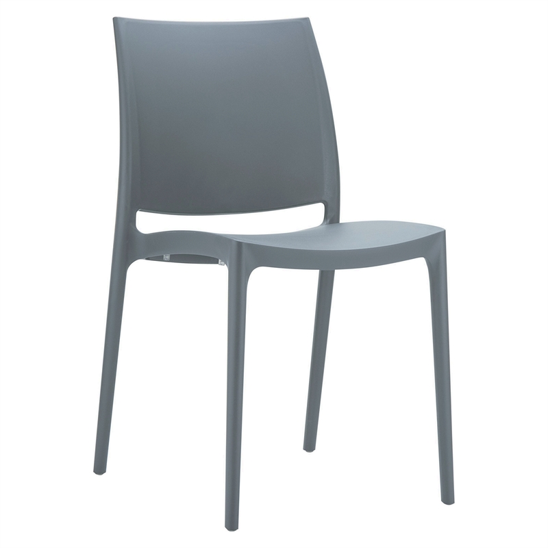 Compamia Maya Patio Dining Set with 2 Chairs Dark Gray