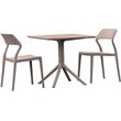 Compamia Snow Patio Dining Set with 2 Chairs Dark Gray