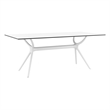 Compamia Air 7 Piece Rectangle Dining Set in White Finish