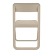 Compamia Dream Commercial Grade Folding Resin Outdoor Chair Taupe