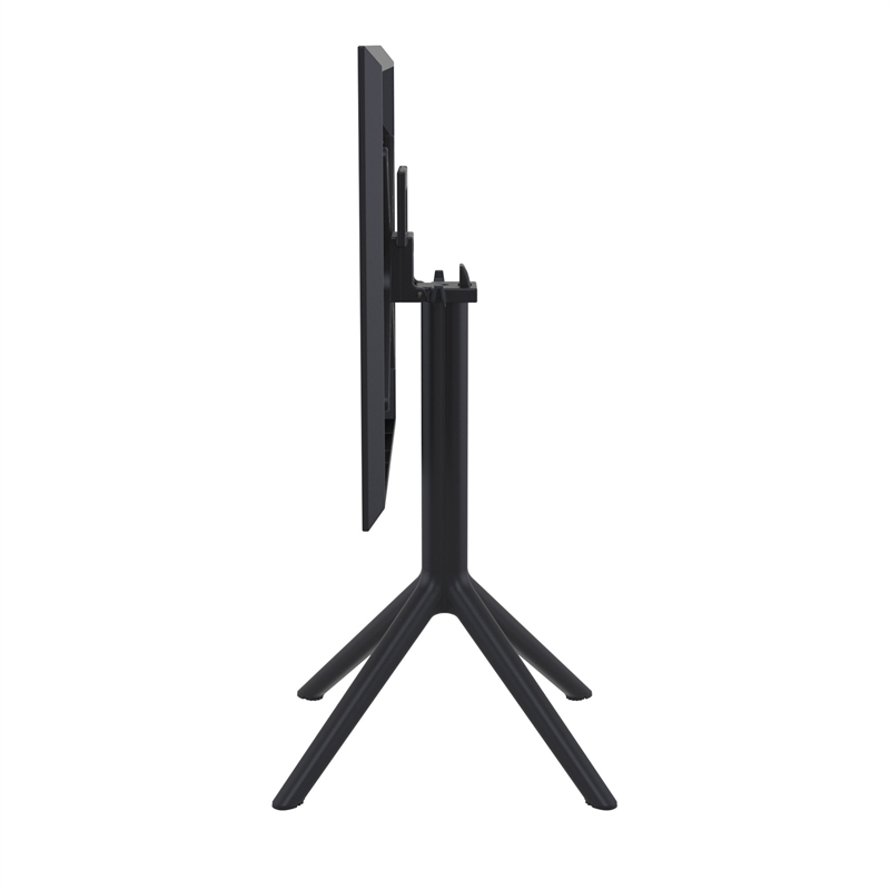 Compamia Dream Folding Outdoor Bistro Set with 2 Chairs Black
