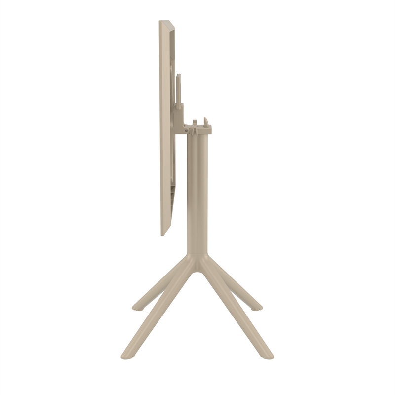 Compamia Dream Folding Outdoor Bistro Set with 2 Chairs - Taupe
