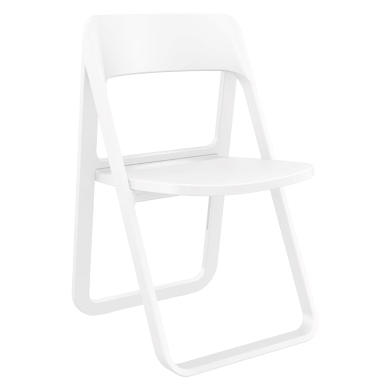 Compamia Dream Folding Outdoor Bistro Set with 2 Chairs White