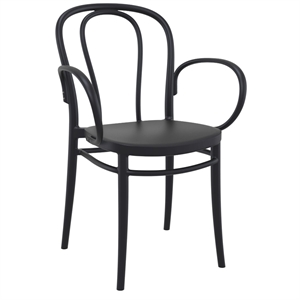 Compamia Victor XL Resin Outdoor Arm Chair Black