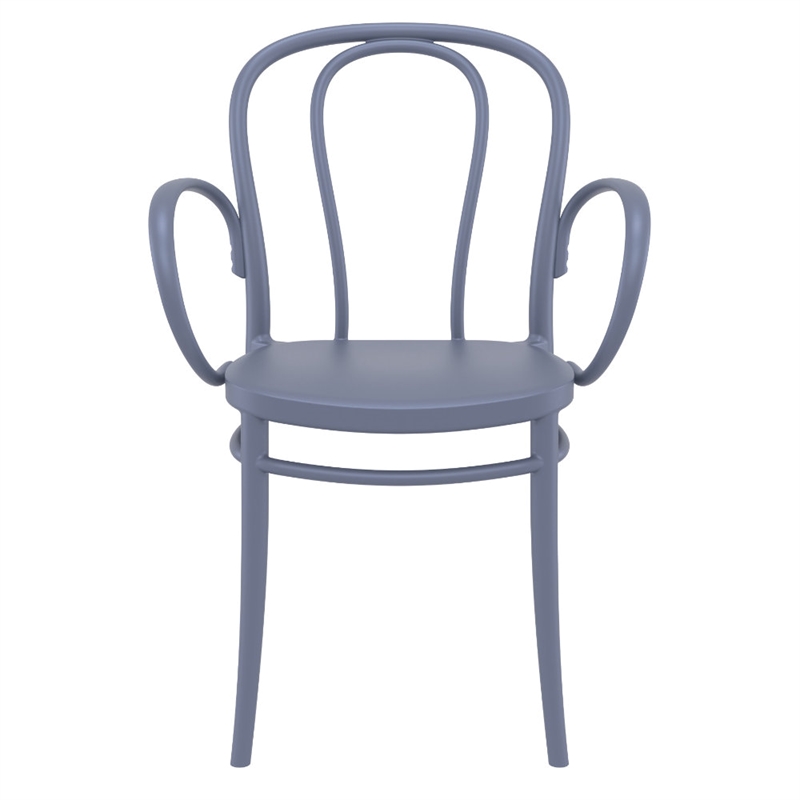 Compamia Victor XL Resin Outdoor Arm Chair Dark Gray
