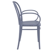 Compamia Victor XL Resin Outdoor Arm Chair Dark Gray