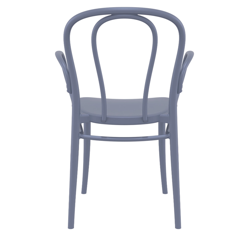 Compamia Victor XL Resin Outdoor Arm Chair Dark Gray