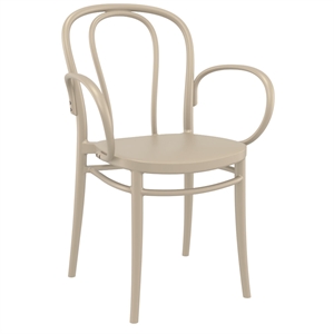 Compamia Victor XL Resin Outdoor Arm Chair Taupe