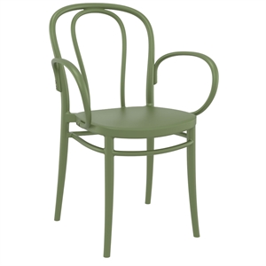 Compamia Victor XL Resin Outdoor Arm Chair Olive Green