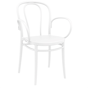 Compamia Victor XL Resin Outdoor Arm Chair White