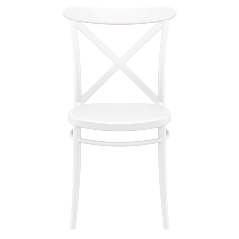 Compamia Cross Resin Outdoor Chair White