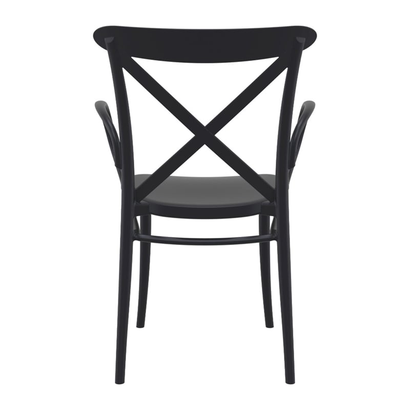 Compamia Cross XL Resin Outdoor Arm Chair Black