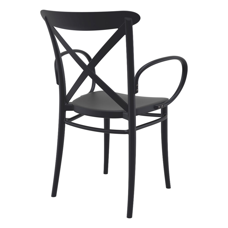 Compamia Cross XL Resin Outdoor Arm Chair Black