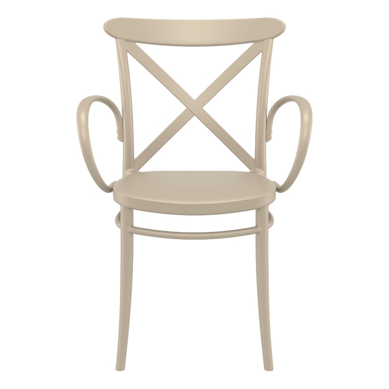 Compamia Cross XL Resin Outdoor Arm Chair Taupe
