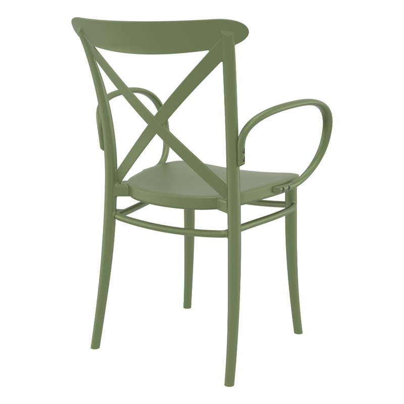 Compamia Cross XL Resin Outdoor Arm Chair Olive Green