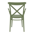Compamia Cross XL Resin Outdoor Arm Chair Olive Green