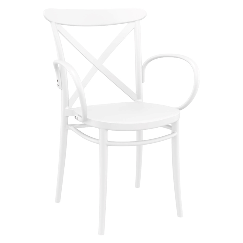 Compamia Cross XL Resin Outdoor Arm Chair White