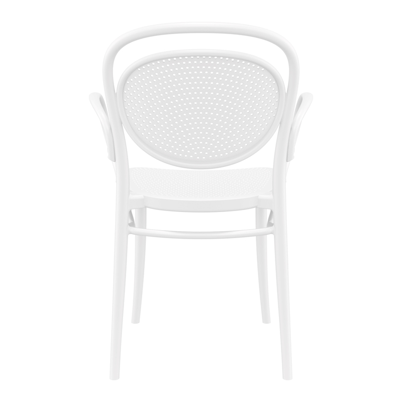 Compamia Marcel Contemporary XL Resin Indoor/Outdoor Arm Chair White