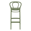 Compamia Victor Contemporary Resin Indoor Outdoor Bar Stool Olive Green