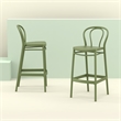 Compamia Victor Contemporary Resin Indoor Outdoor Bar Stool Olive Green