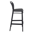 Compamia Marcel Contemporary Resin Indoor Outdoor Bar Stool Black