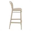 Compamia Marcel Contemporary Resin Indoor/Outdoor Bar Stool Taupe