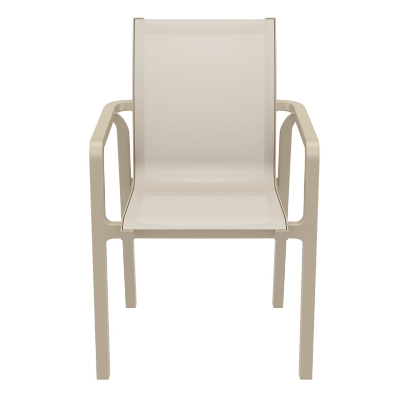Compamia Pacific Sling Arm Chair in Taupe