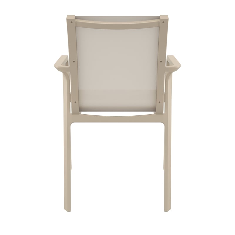 Compamia Pacific Sling Arm Chair in Taupe
