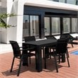 Compamia Pacific 5 Piece Sling Dining set in Black
