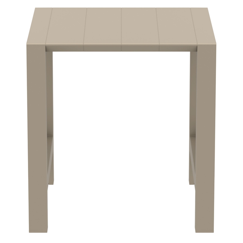 Vegas 39 inch to 55 inch Extendable Bar Table Taupe Beige