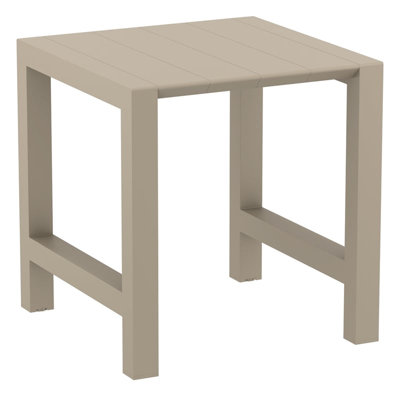 Vegas 39 inch to 55 inch Extendable Bar Table Taupe Beige