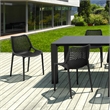 Air Extension 9 Piece Dining Set in Black