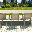Air Extension 9 Piece Dining Set in Taupe