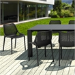 Air Extension 11 Piece Dining Set in Black