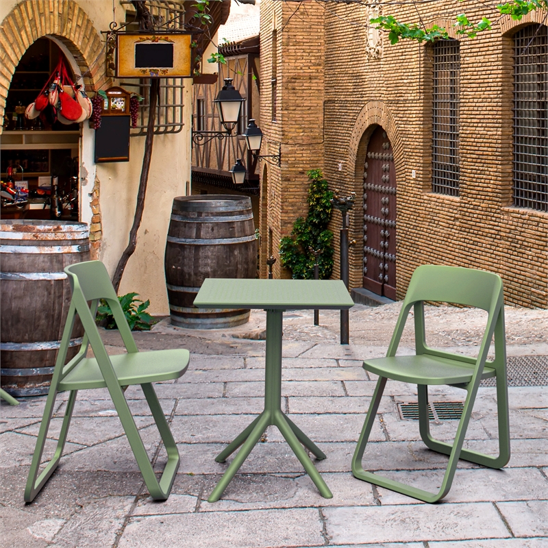 Compamia Dream Folding Outdoor Bistro Set w/ 24