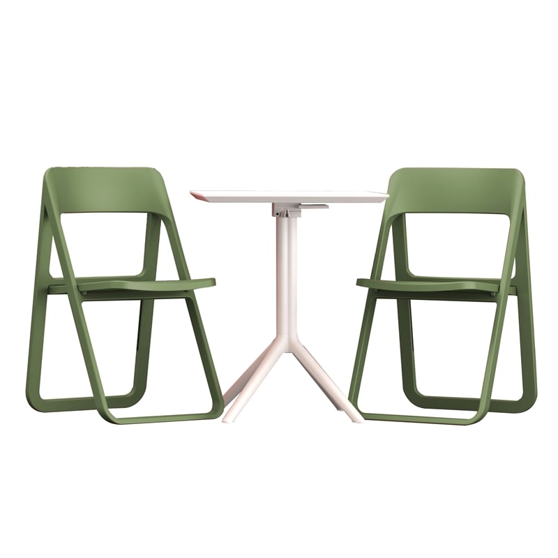 Compamia Dream Folding Outdoor Bistro Set w/ 24