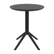 Compamia Sky Round Folding Table 24 inch in Black finish