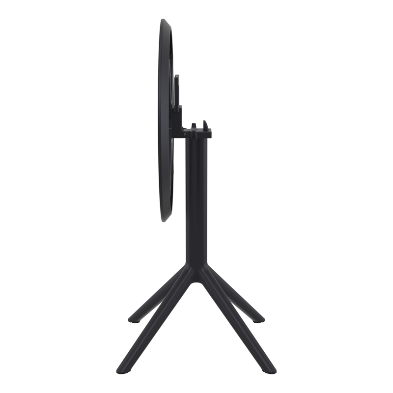 Compamia Sky Round Folding Table 24 inch in Black finish