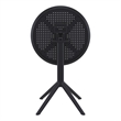 Compamia Sky Round Folding Table 24 inch in Black finish
