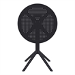 Compamia Sky Round Folding Table 24 inch in Black finish